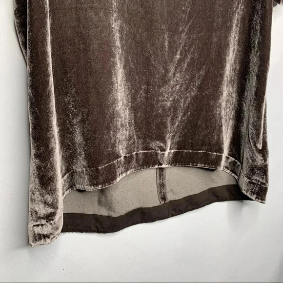 Madewell Short Sleeve Velvet Choker Top Size Small - Picture 6 of 10